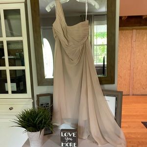 David Bridal Tan Dress Size 12
